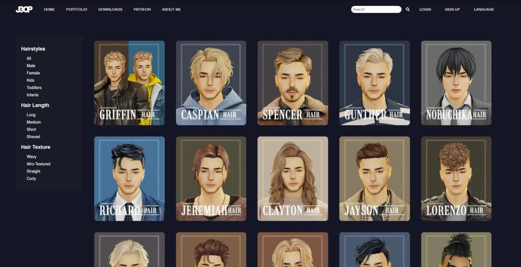 รวมผมซิมส์ชายจาก johnnysimmer