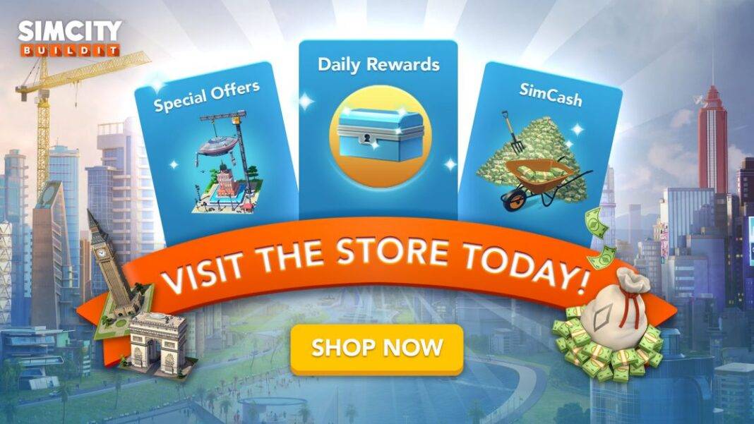 New SimCity BuildIt Web Store