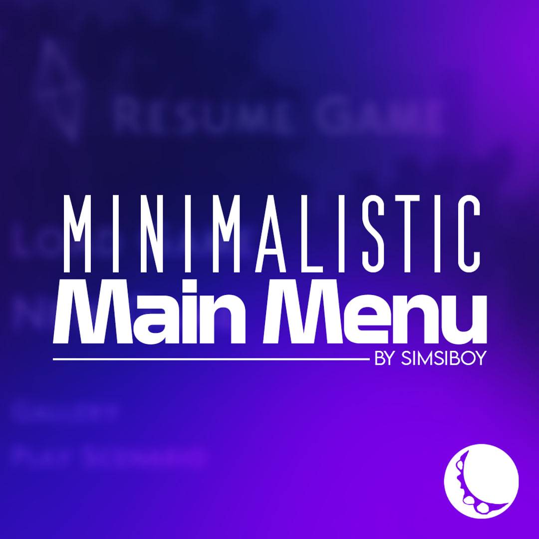 The Sims 4 Mod - Minimalistic Main Menu by Simsiboy - Simscolony