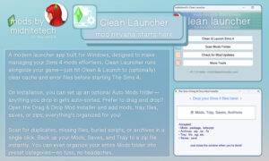 Clean Launcher Ui เครื่องมือจัดระเบียบ The Sims 4 Mod ให้คุณเล่นเกมได้ลื่นขึ้นด้วย Clean ...