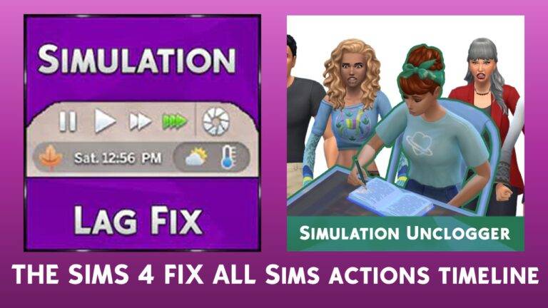 Random Sim Fixes The Sims 4 Mod - Simulation Lag Fix และ Simulation Unclogger แก้ปัญหา ...