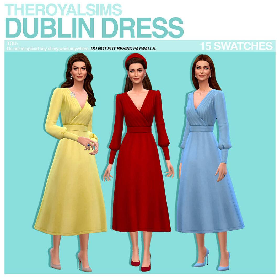 THEROYALSIMS DUBLIN DRESS