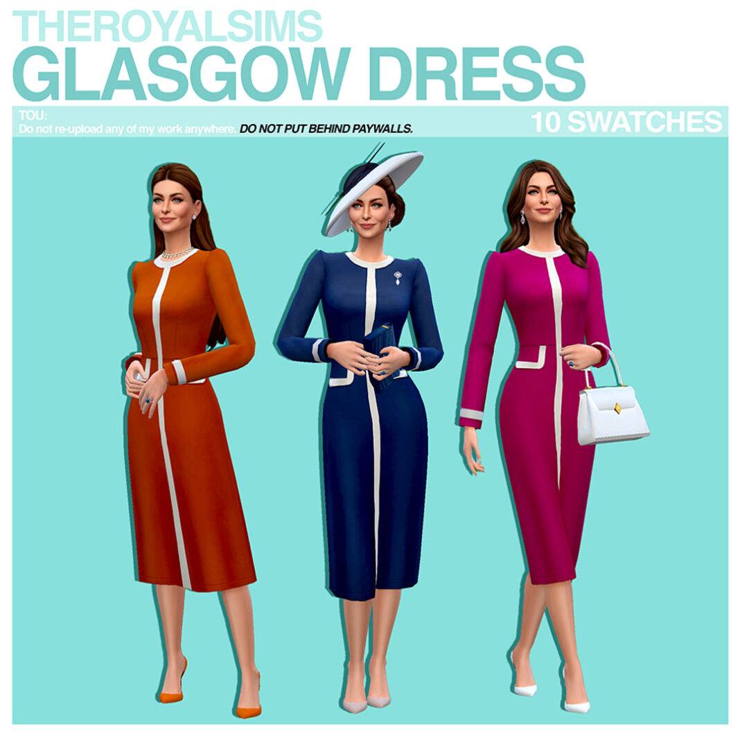 THEROYALSIMS GLASGOW DRESS