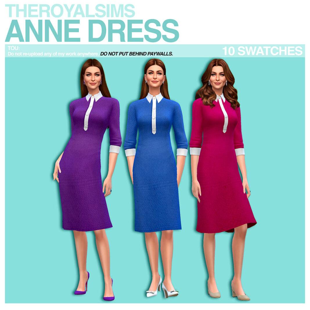 THEROYALSIMS DIAMANTE DRESS