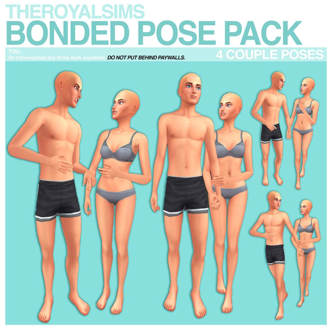 THEROYALSIMS BONDED POSE PACK