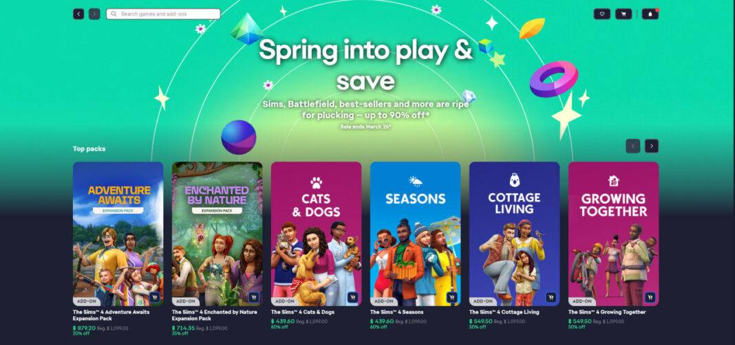 Electronic Arts and The Sims Spring Sale