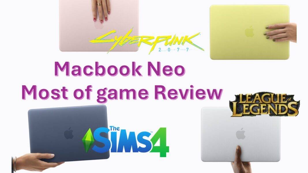 Macbook Neo gaming play