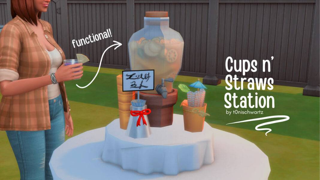 Functional Cups n' Straws Station Functional Cups n' Straws Station