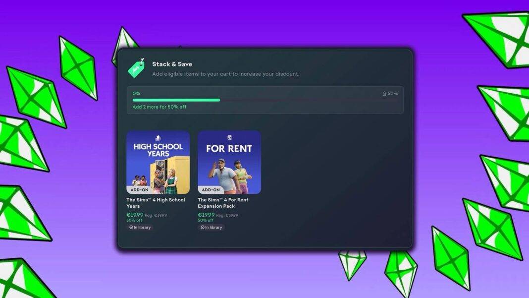 The Sims 4 Stack & Save